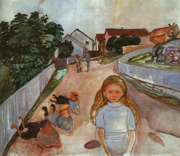 Edvard Munch Street in Asgardstrand oil painting picture